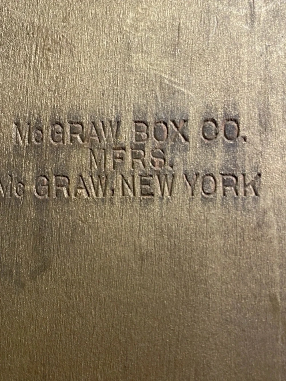 Vintage McGraw Box Co NY Gold Wood Jewelry Box Jewelry Box Filigree Blue Velvet